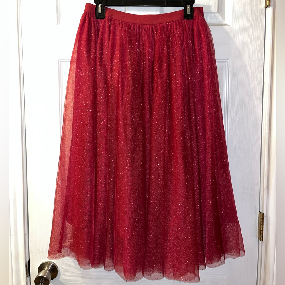 Matilda Jane Red Tulle Skirt